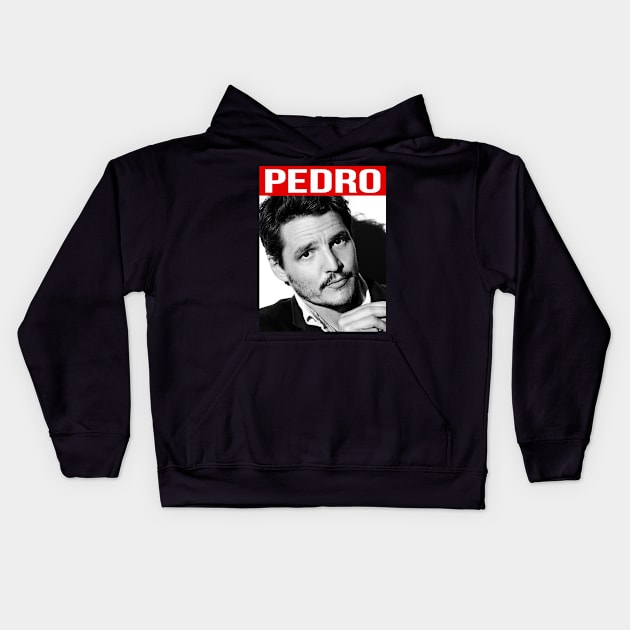 Pedro Pascal Kids Hoodie by Don'tawayArt